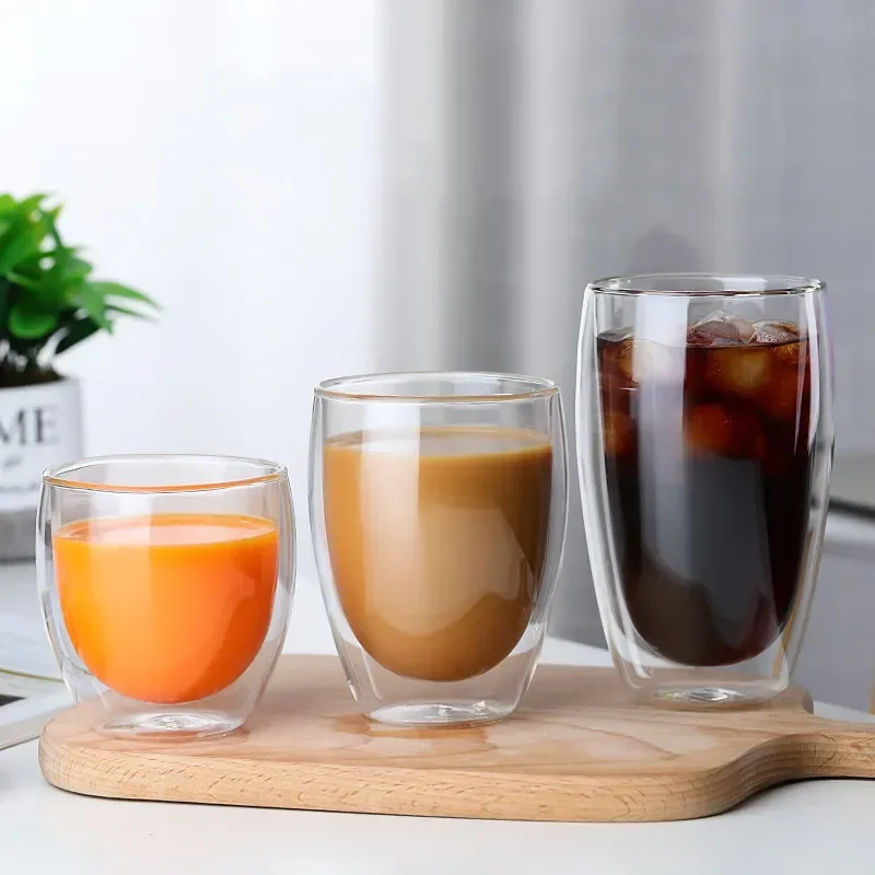 Coffee Equipment Set - Heat Resistant Double Wall Glass Cup