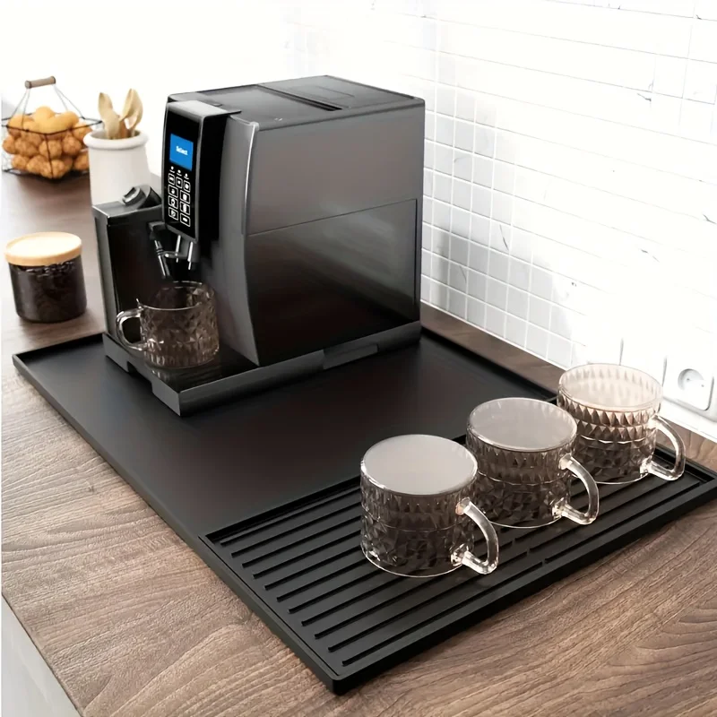 Coffee Equipment Set - 2-in-1 Silicone Coffee Bar Mat -