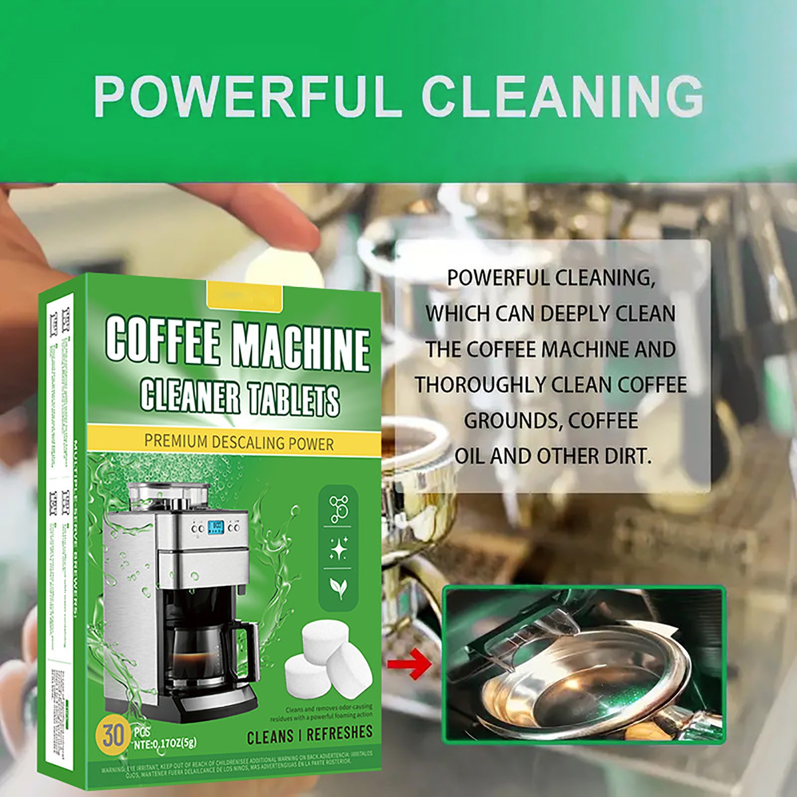 Coffee Machine Cleaning Tablet - Coffee Equipment Cleaner recension och pris