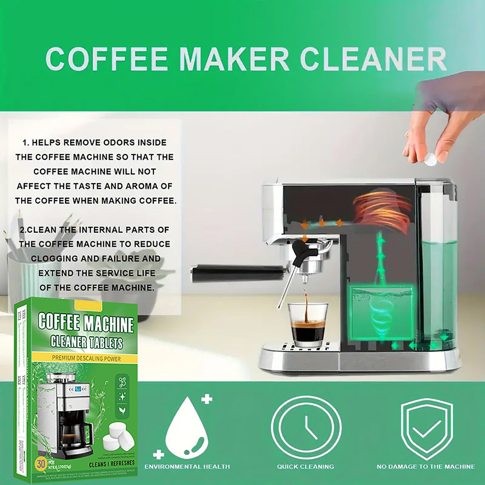 Coffee Machine Cleaning Tablet - Coffee Equipment Cleaner recension och pris