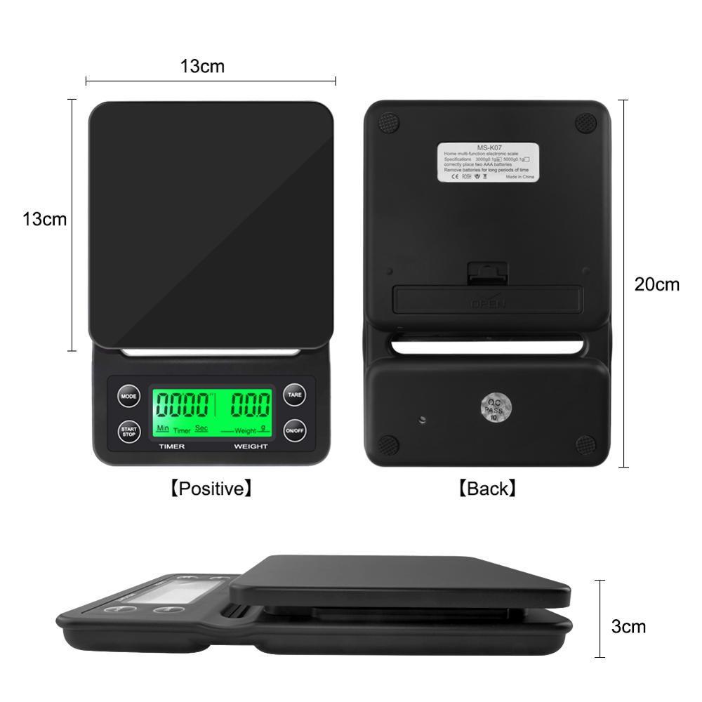 3kg/0.1g 5kg/0.1g Drip Coffee  - Scale Drip Timer recension och pris