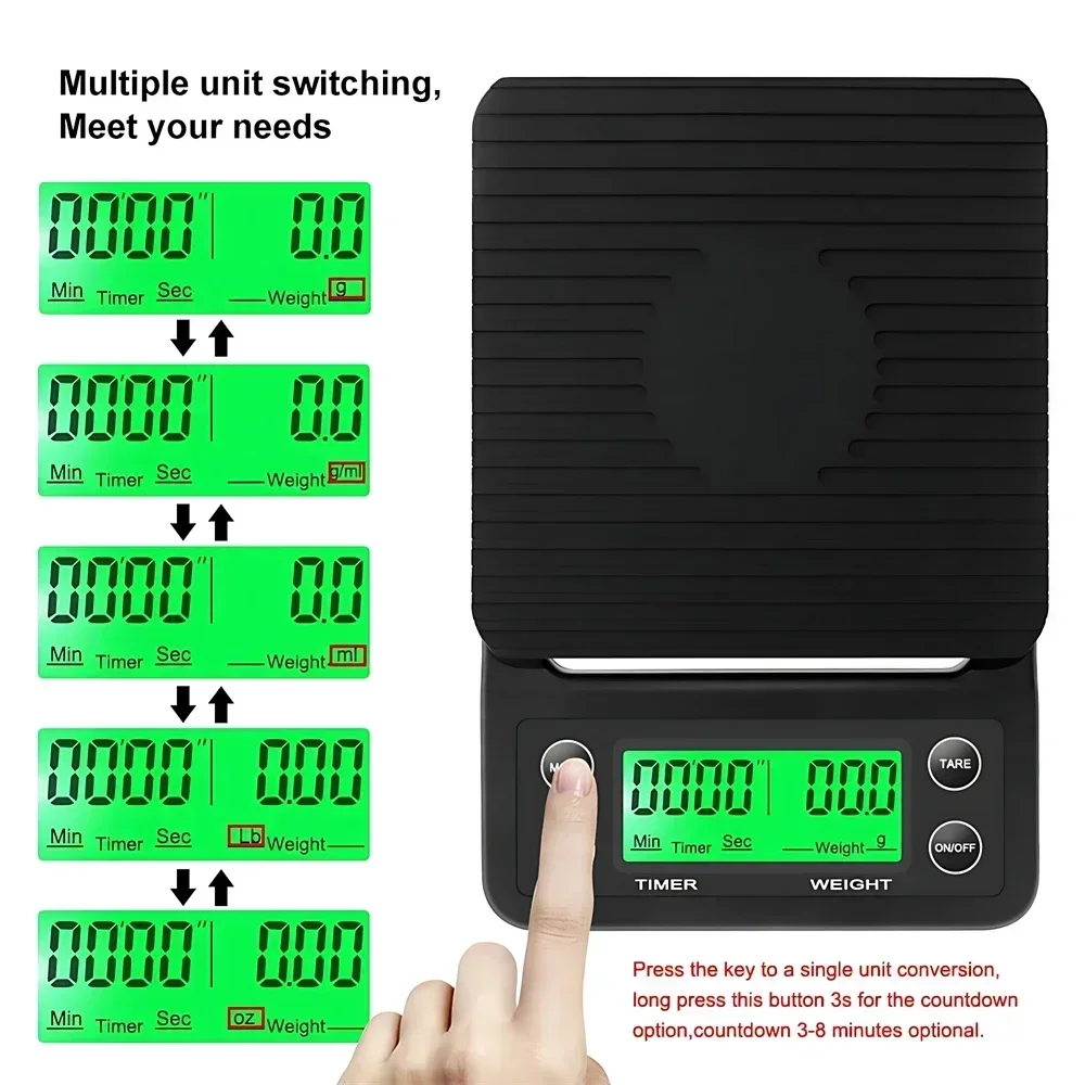 Kitchen Tools Coffee Scale wit - Scale Drip Timer recension och pris