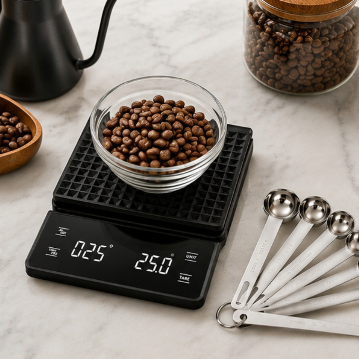 Digital Coffee Scale 3kg 0.1g  - Scale Drip Timer recension och pris