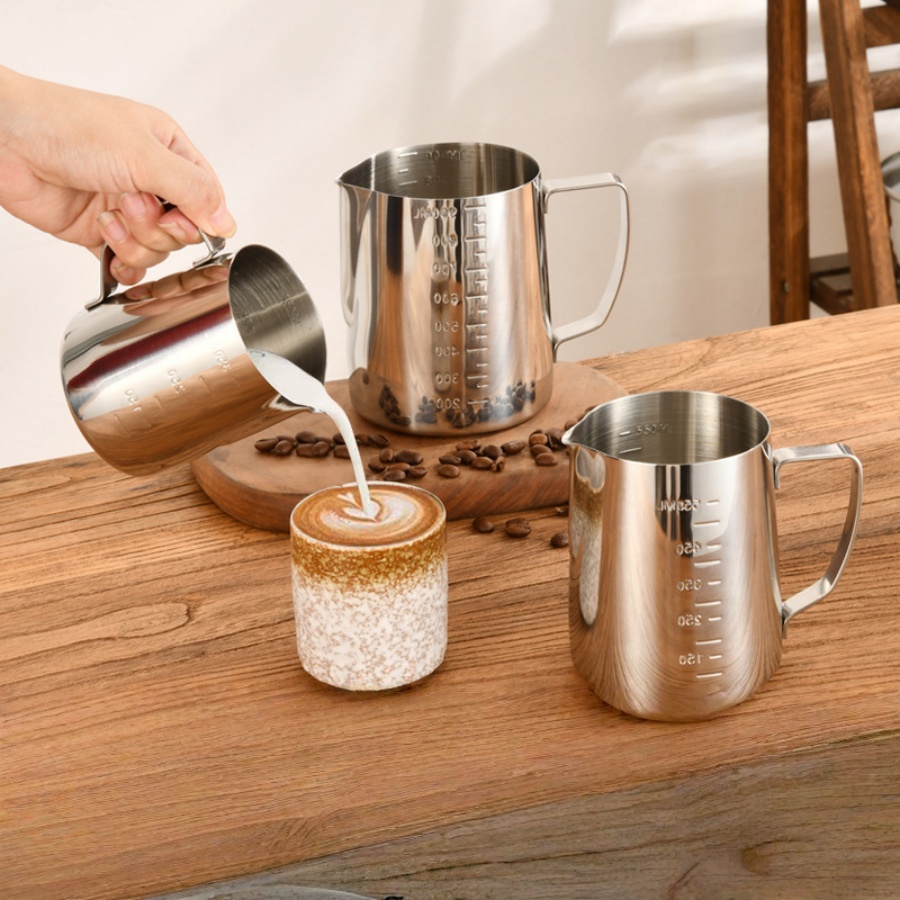 Milk Frothing Pitcher Espresso - Milk Steaming Pitcher recension och pris
