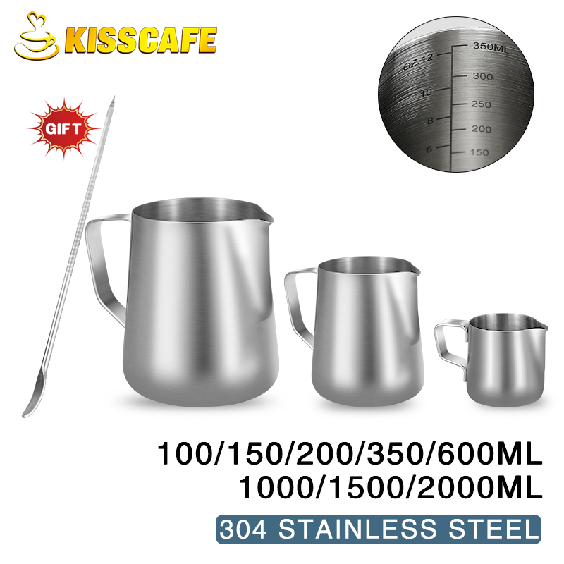 Milk Frother Jug Stainless Ste - Milk Steaming Pitcher recension och pris