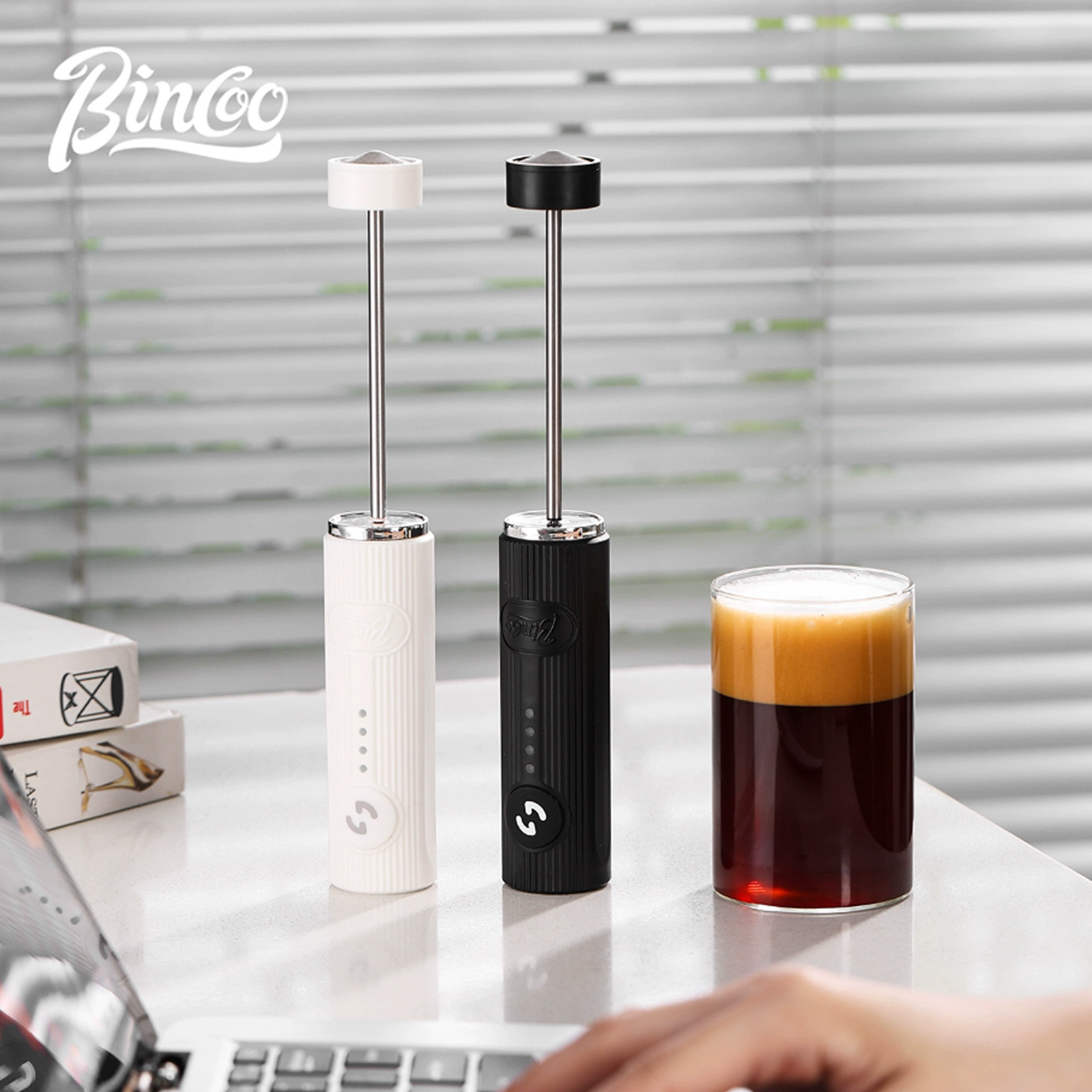 BINCOO Electric Coffee Frother - Milk Steaming Pitcher recension och pris