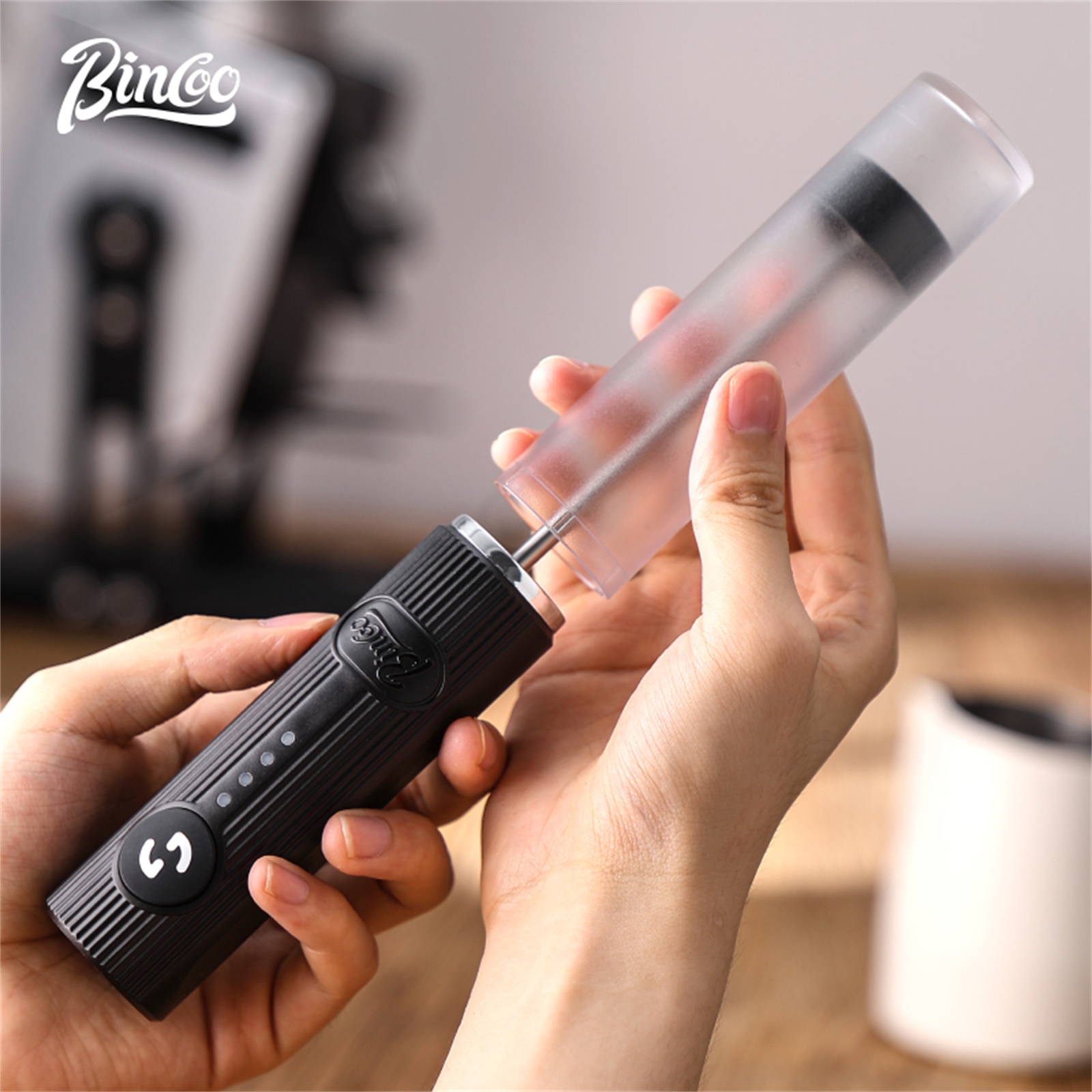 BINCOO Electric Coffee Frother - Milk Steaming Pitcher recension och pris