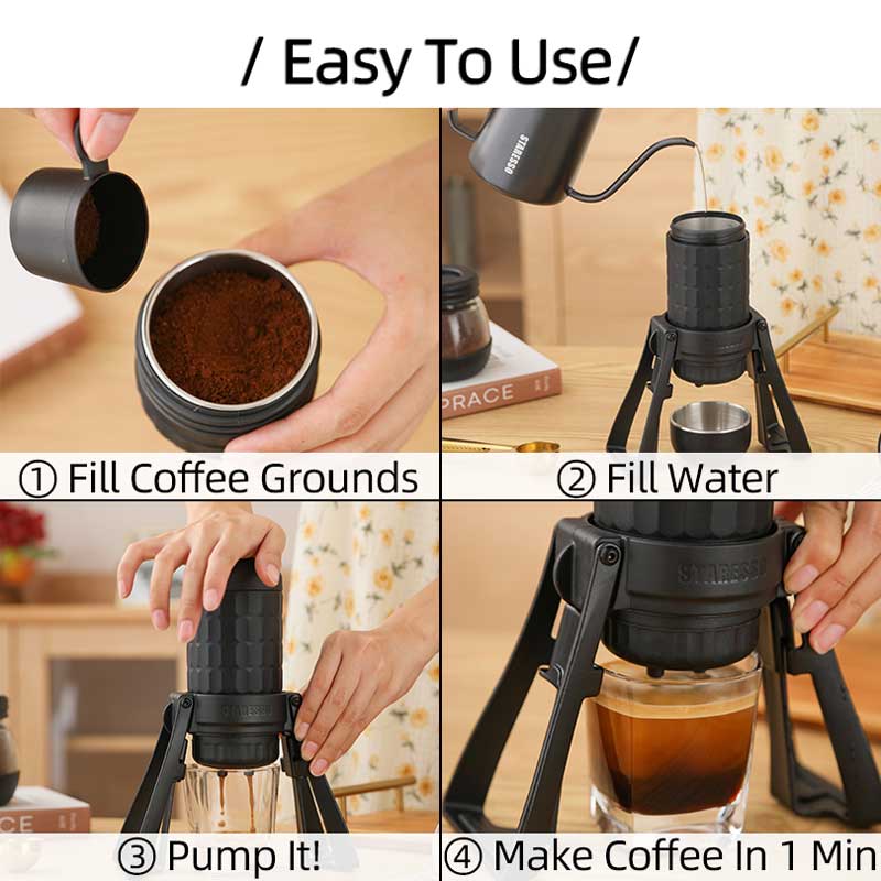 STARESSO Mirage SP300 Plus Por - Coffee Equipment For Camping recension och pris
